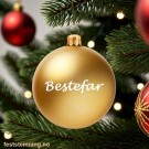 GULLFARGET JULEKULE MED NAVN - illustrasjonsbilde thumbnail