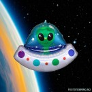 STOR UFO / ALIEN FOLIEBALLONG (illustrasjonsbilde) thumbnail