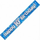 BLÅ BANNER 10 ÅR (holografisk blå) thumbnail