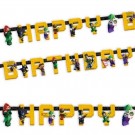 LEGO BATMAN HAPPY BIRTHDAY BANNER thumbnail