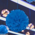 STOR ROYAL BLÅ POM POM (illustrasjonsbilde) thumbnail