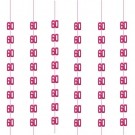 HENGENDE ROSA PYNT 60 ÅR thumbnail