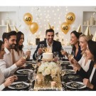 SERVIETTER OG PYNT TIL 40-ÅRSDAG (illustrasjonsbilde) thumbnail