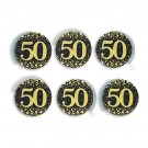 SVART OG GULLFARGET PYNT TIL 50 ÅRSDAG thumbnail