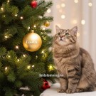 JULEKULE MED NAVN TIL KATT (illustrasjonsbilde) thumbnail