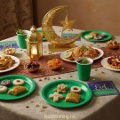 DESSERT SERVIETTER TIL RAMADAN OG EID (illustrasjonsbilde) thumbnail