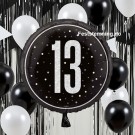 PYNT TIL 13-ÅRSDAG MED SVART FOLIEBALLONG (illustrasjonsbilde) thumbnail