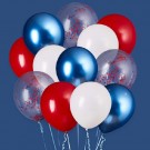 17. mai ballonger - røde, hvite og blå ballonger thumbnail