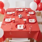 SERVIETTER, PAPPSERVISE OG PYNT TIL LIVERPOOL BURSDAG (illustrasjonsbilde) thumbnail