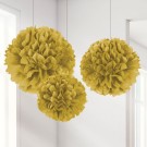 STORE GULLFARGEDE POMPOM 3-pk (40 cm) thumbnail