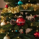 RØD JULEKULE MED NAVN (rød blank) thumbnail