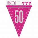 ROSA FLAGG GIRLANDER 50 ÅR thumbnail