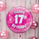 PYNT TIL 17-ÅRSDAG MED ROSA FOLIEBALLONG (illustrasjonsbilde) thumbnail