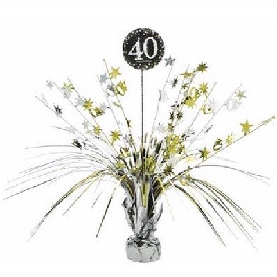 GOLD SPARKLING CELEBRATION BORDDEKORASJON 40