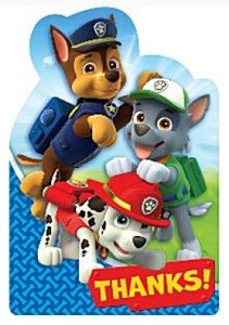 PAW PATROL TAKKEKORT