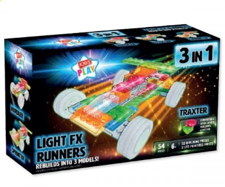 BYGGEKLOSSER - RACERBIL LED (3-i-1)