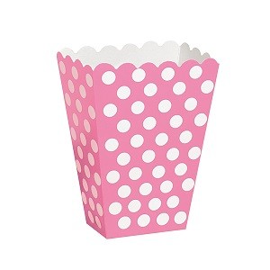 ROSA POLKA DOT GODTEBOKSER (8-pk)