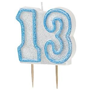 KAKELYS 13 HVIT / BLÅ