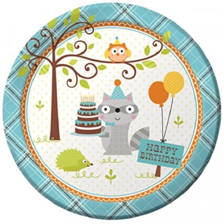 HAPPI WOODLAND BLÅ TALLERKENER