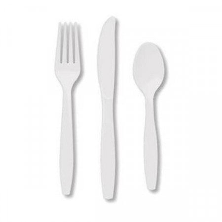 HVITT BARNEBESTIKK (18-pk)