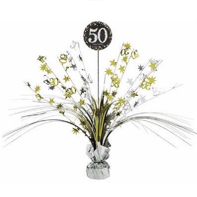 GOLD SPARKLING CELEBRATION BORDDEKORASJON 50