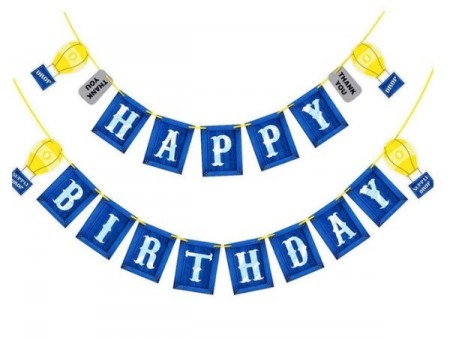 DROP HAPPY BIRTHDAY BANNER