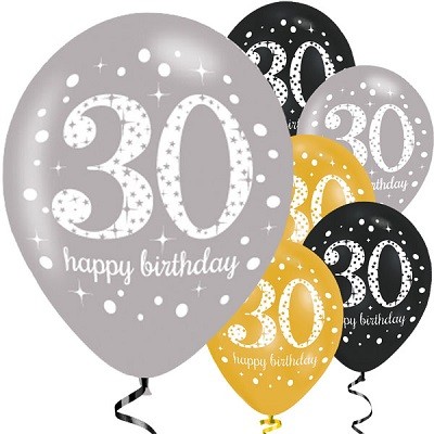GOLD SPARKLING CELEBRATION BALLONGER 30