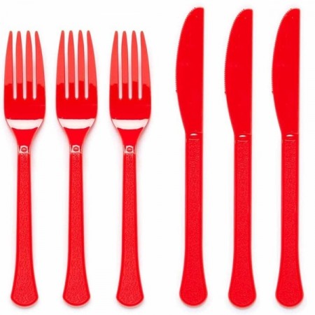 RØDT BESTIKK - FIESTA RED (24-pk)