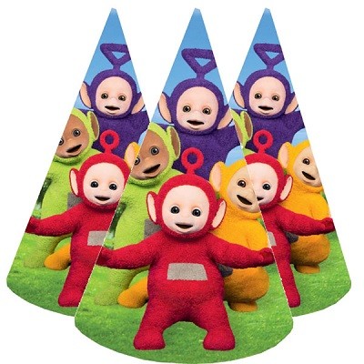 TELETUBBIENE FESTHATTER (8-pk)