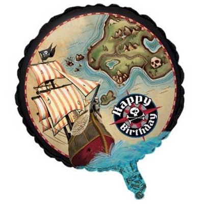 PIRATENES SKATTEKART FOLIEBALLONG
