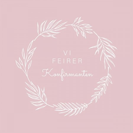 ROSA KONFIRMASJONSPYNT