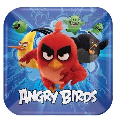 ANGRY BIRDS KVADRATISKE TALLERKENER