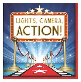 HOLLYWOOD LIGHTS SERVIETTER