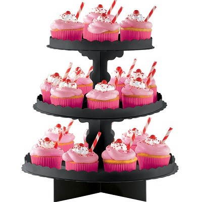 SVART CUPCAKE STATIV