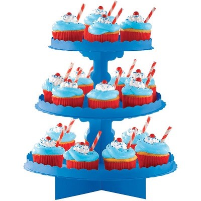 ROYAL BLÅTT CUPCAKE STATIV