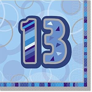BLUE DAZZLING 13 SERVIETTER