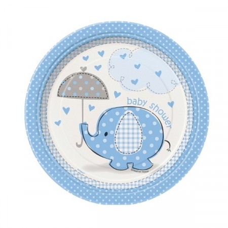 UMBRELLAPHANTS BLÅ DESSERT TALLERKENER