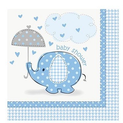 UMBRELLAPHANTS BLÅ SERVIETTER