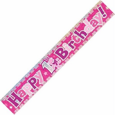 ROSA BANNER 1 ÅR