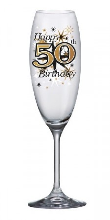 GOLD SPARKLE CHAMPAGNEGLASS 50