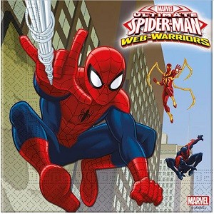 SPIDER MAN SUPER HERO SERVIETTER