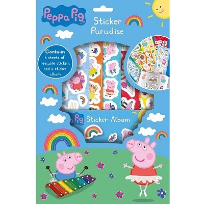PEPPA GRIS GJENBRUKBARE KLISTREMERKER