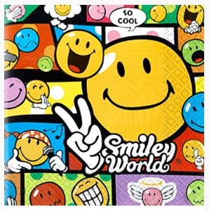 SMILEY WORLD SERVIETTER