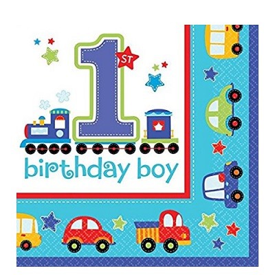 1 ÅR - BIRTHDAY BOY - SERVIETTER