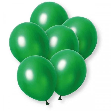 GRØNNE BALLONGER - METALLISK (10-pk)