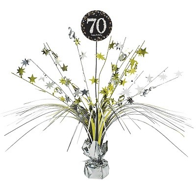 GOLD SPARKLING CELEBRATION BORDDEKORASJON 70