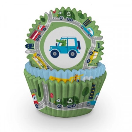 KJØRETØY CUPCAKE FORMER (60-pk)