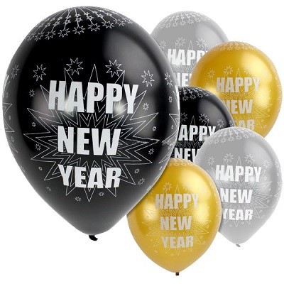 SPARKLING HAPPY NEW YEAR BALLONGER