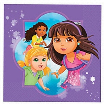 DORA OG VENNER SERVIETTER