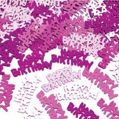 PINK GLITZ HAPPY BIRTHDAY KONFETTI